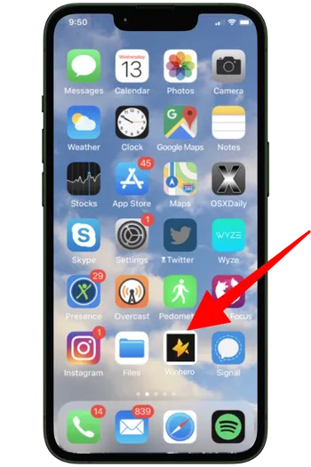 App openen